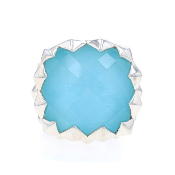 Stephen Webster Super Stud Quartz & Mother of Pearl Cocktail Solitaire Ring 925